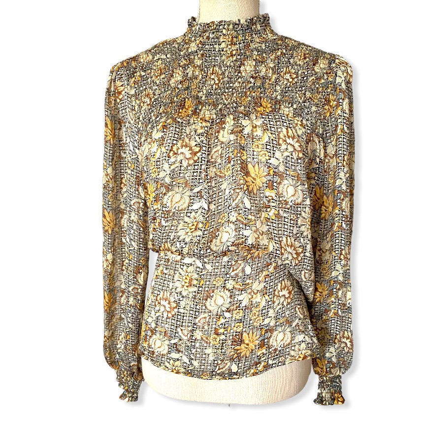 New Anthropologie Maison D’amelie Floral Print Blouse